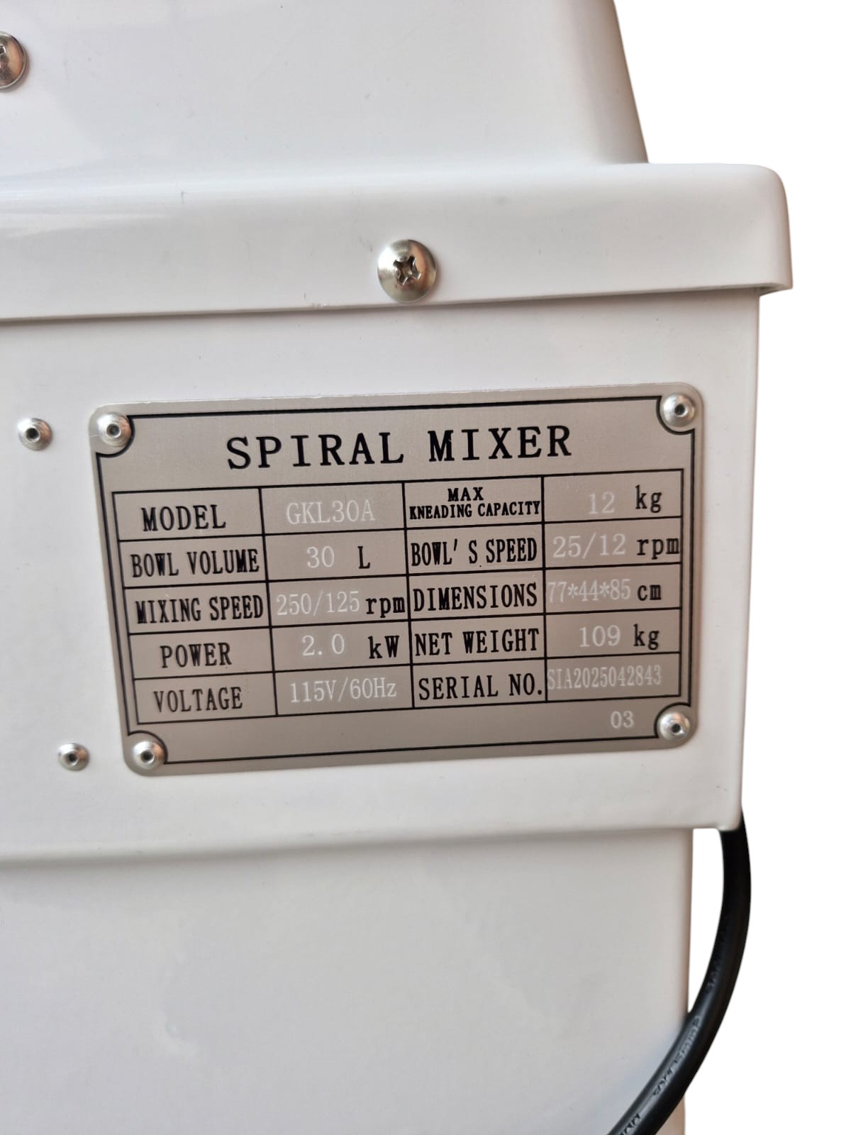 AMASADORA DE 30L, MODELO GKL30 – A - Image 5